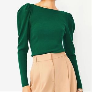Ann Taylor Green Sweater